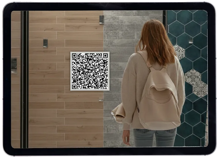 QR-Enabled Tile Display for Showrooms