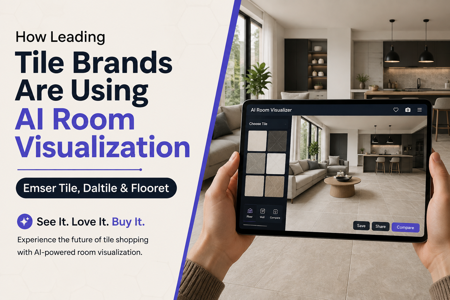 How Leading Tile Brands Are Using AI Room Visualization: Emser Tile, Daltile & Flooret