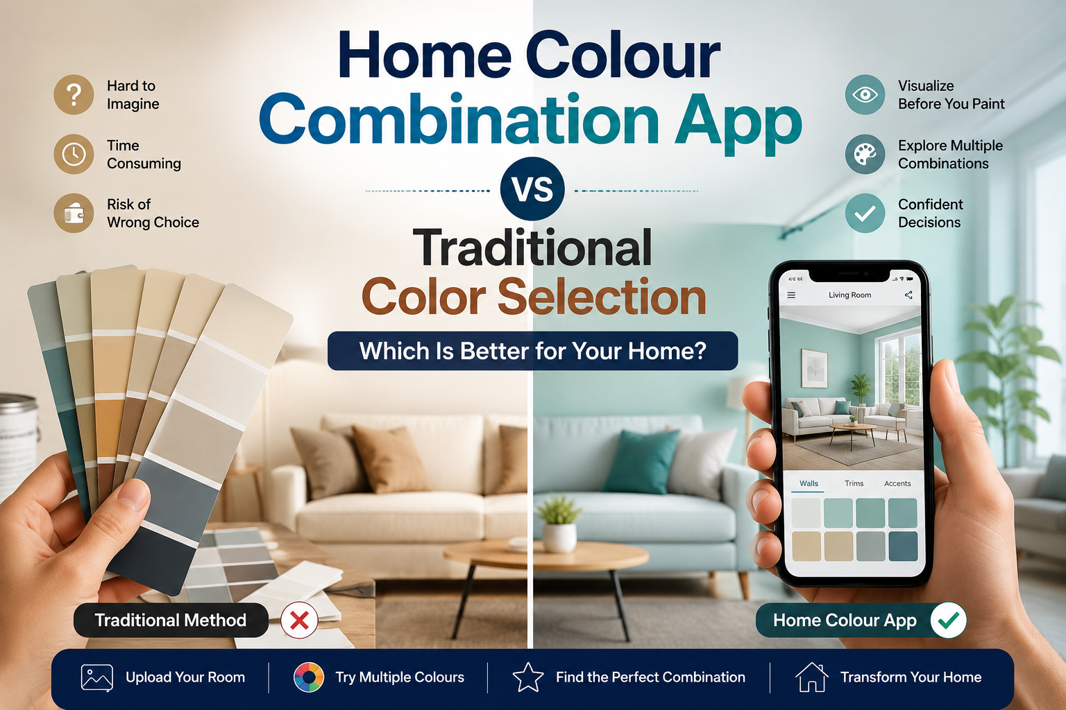 Home Colour Combination App vs Traditional Color Selection: Which Is Better?