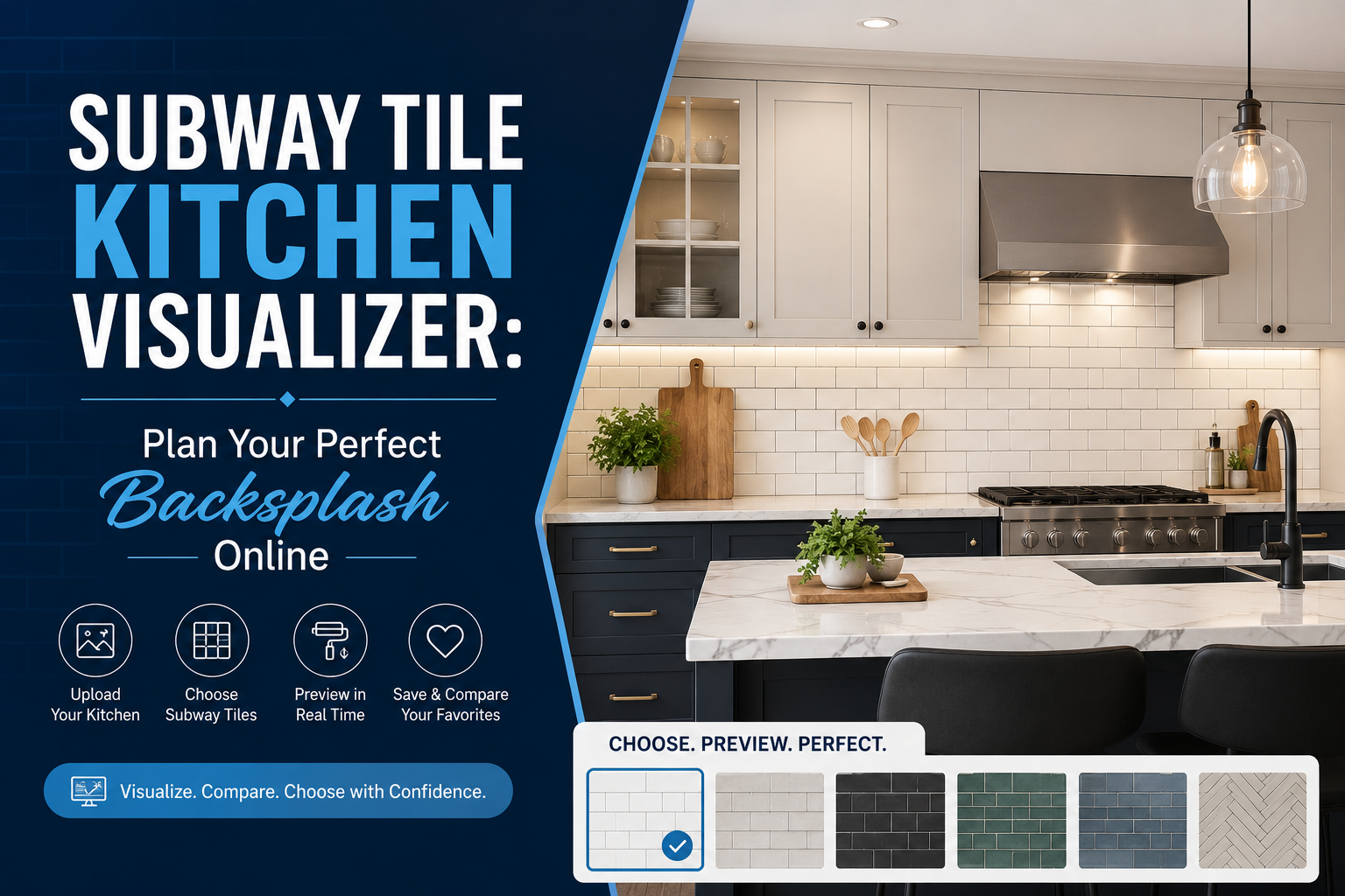 Subway Tile Kitchen Visualizer: Plan Your Perfect Backsplash Online