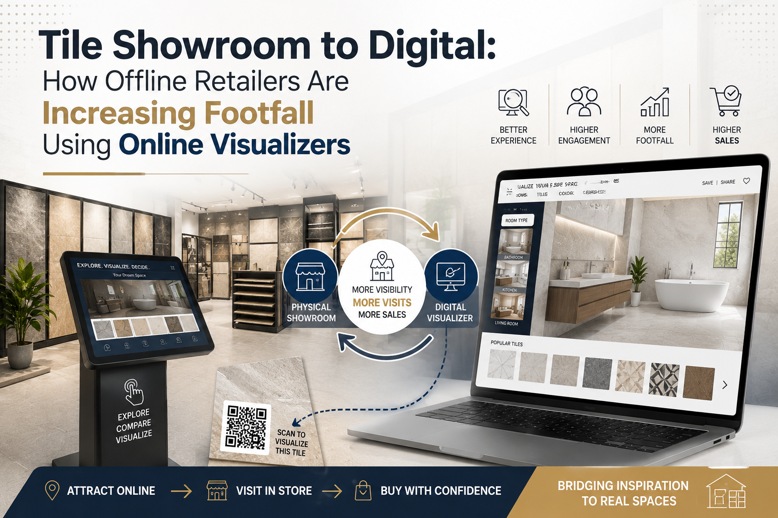 Tile Showroom to Digital: How Offline Retailers Are Increasing Footfall Using Online Visualizers