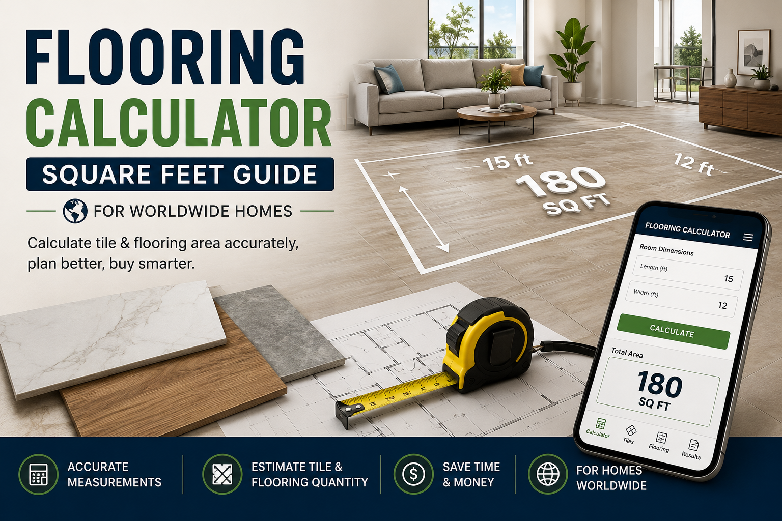 Flooring Calculator: Calculate Tile & Flooring Area in Square Feet