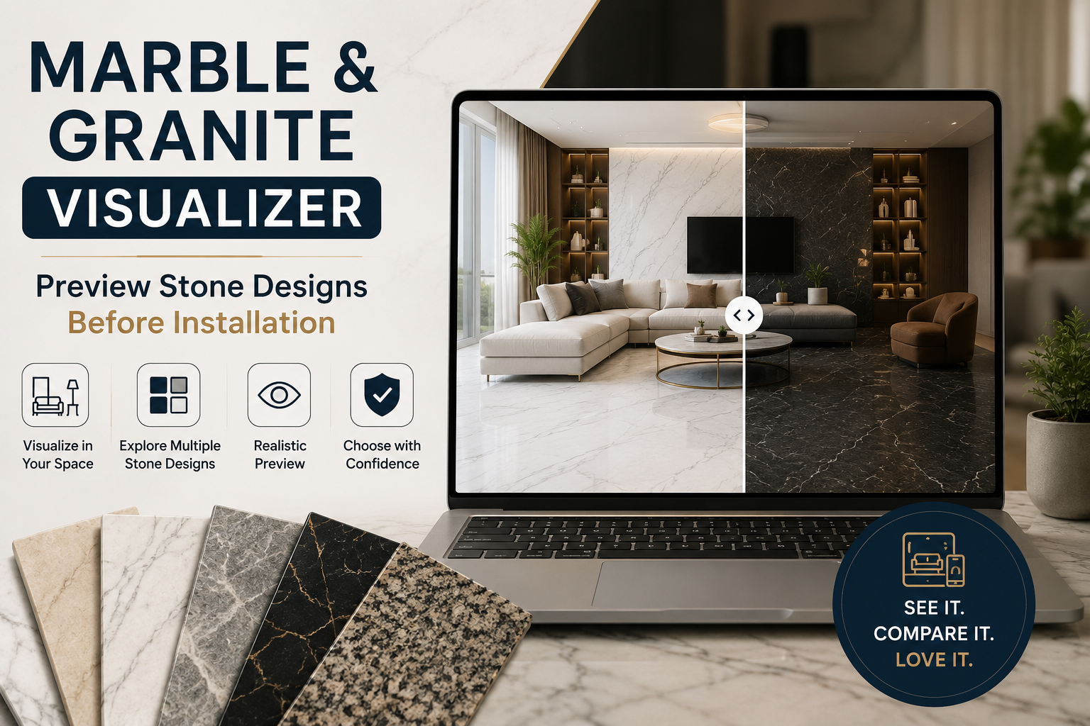 Marble & Granite Visualizer: Preview Stone Designs Before Installation