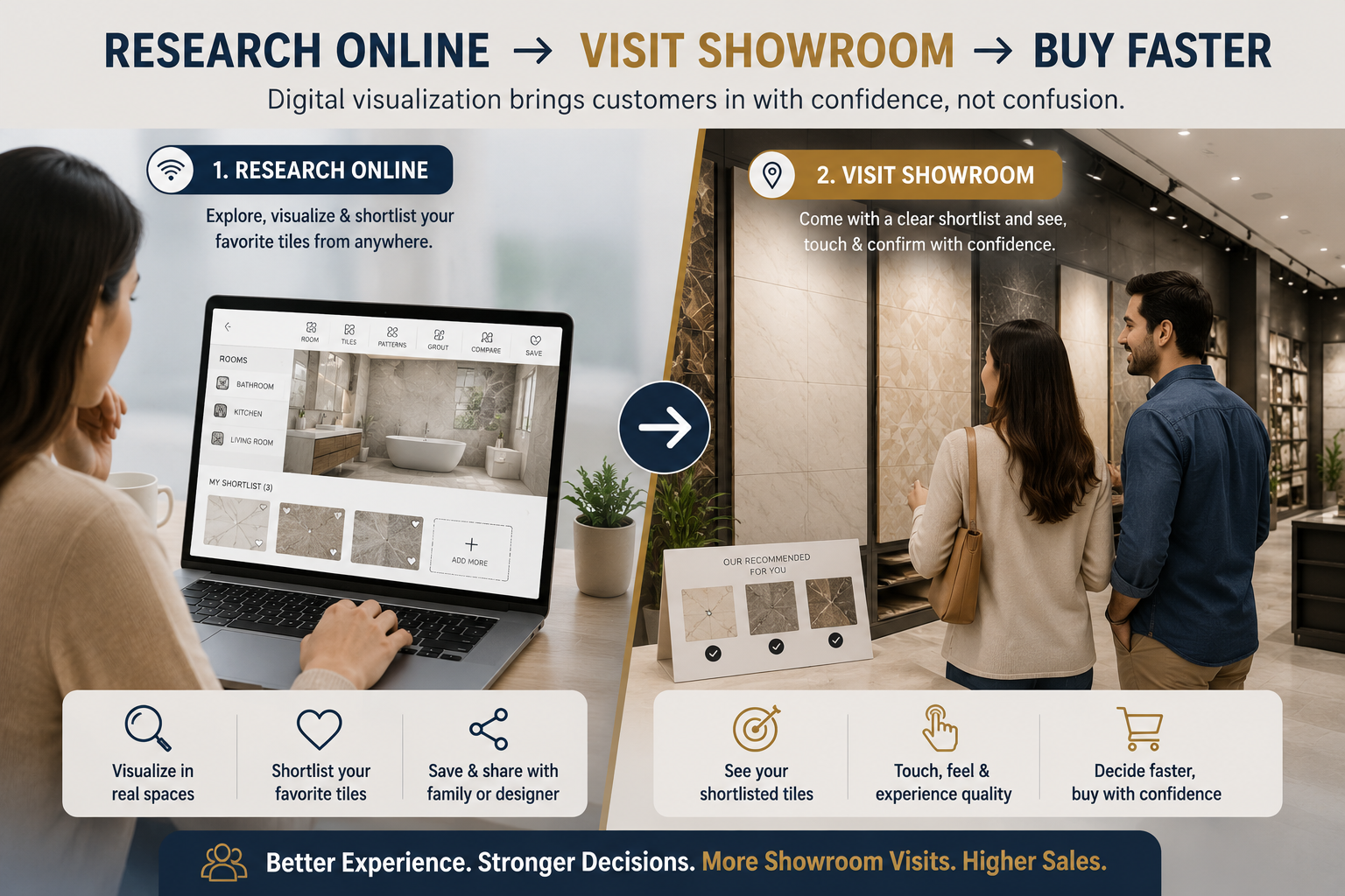 How a Digital Tile Showroom Drives Physical Footfall