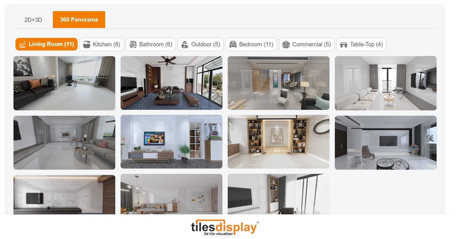 Popular Categories Available in Tile Panorama Viewers