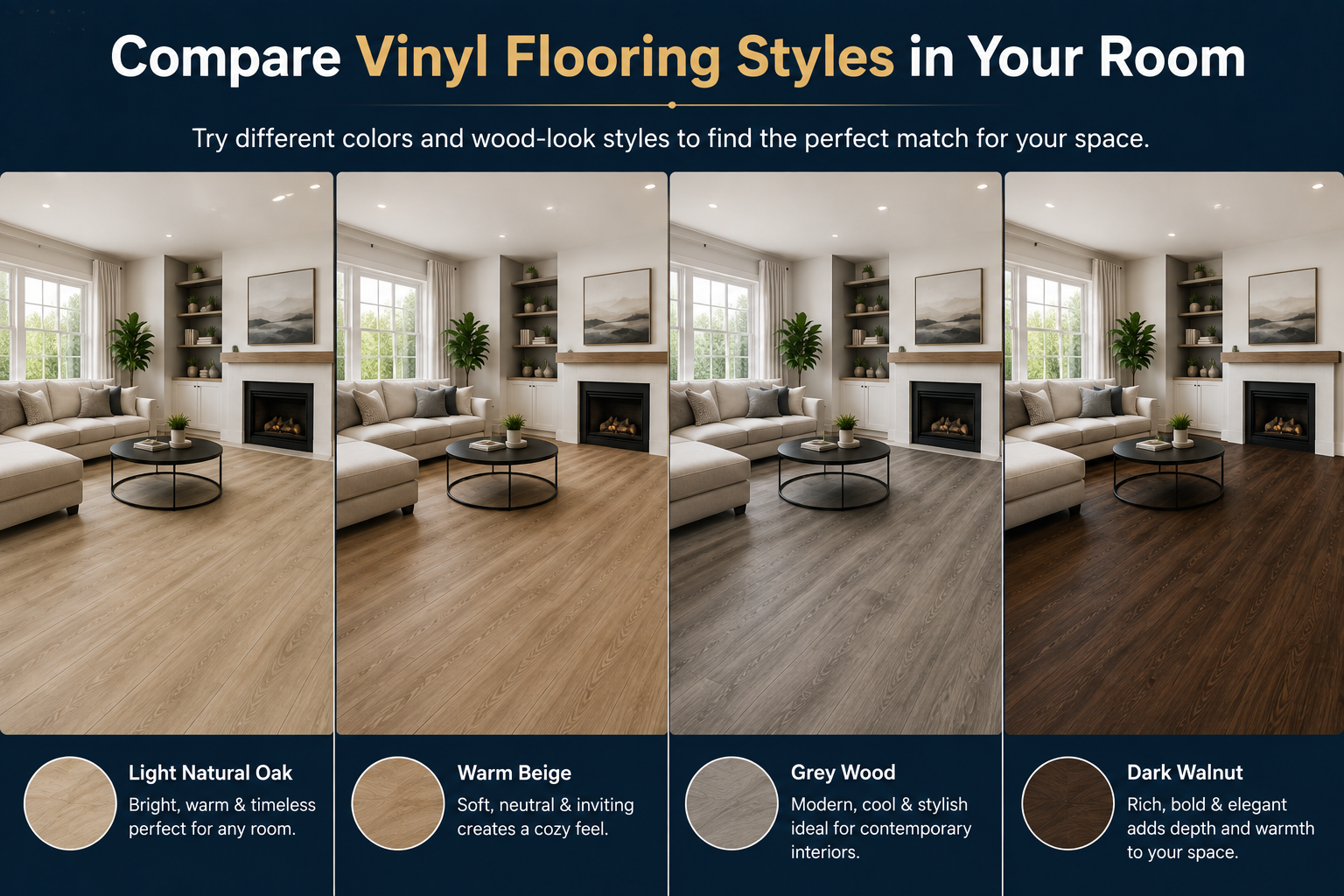 What Can You Visualize With an AI Vinyl Flooring Tool?